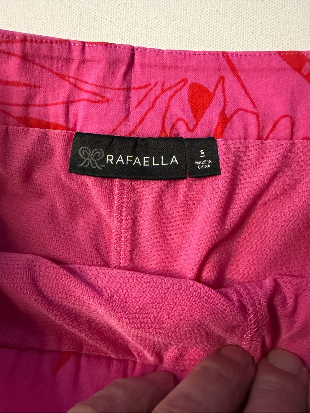 NWT Women's Rafaella Pink & Red Floral Skirt Size Small (D2)(C1) - Picture 4 of 5